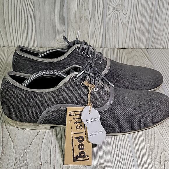 Bed Stu Cosburn Grey Lace Up Oxford Dress Shoes Mens Size 12 NWT main image 10